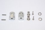 Axial Racing RR10 Bomber Aluminium Wheel Hex Adapter (Inner 5mm, Outer   12mm, Thickness 15mm) - 2pcs set - GPM RR010/1215