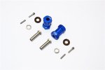 Axial Racing RR10 Bomber Aluminium Wheel Hex Adapters 21mm Width (Use For 4mm Thread Wheel Shaft & 5mm Hole Wheel) - 1pr set - GPM RR010/215