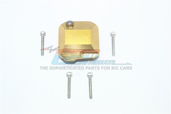 AXIAL Racing SCX10 II Brass Front/Rear Gearbox Cover - 5pc set - GPM SCX2012AX