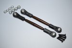 Spring Steel 4mm Thread Tie Rod With 6.8mm Ball Plastic Ends (To Extend 80mm-85mm) 1pr set - GPM TRS280