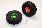 Aluminium 5 Poles Simulation Wheels With 1.9' Tire & Hex Tool - 1pr set (Custom Colors) - GPM AW1905STYM