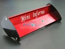 Kyosho Mini Inferno /Mini Inferno 09 Alloy Rear Wing With Graphite Plate - 1pc set - GPM MIF040A/G