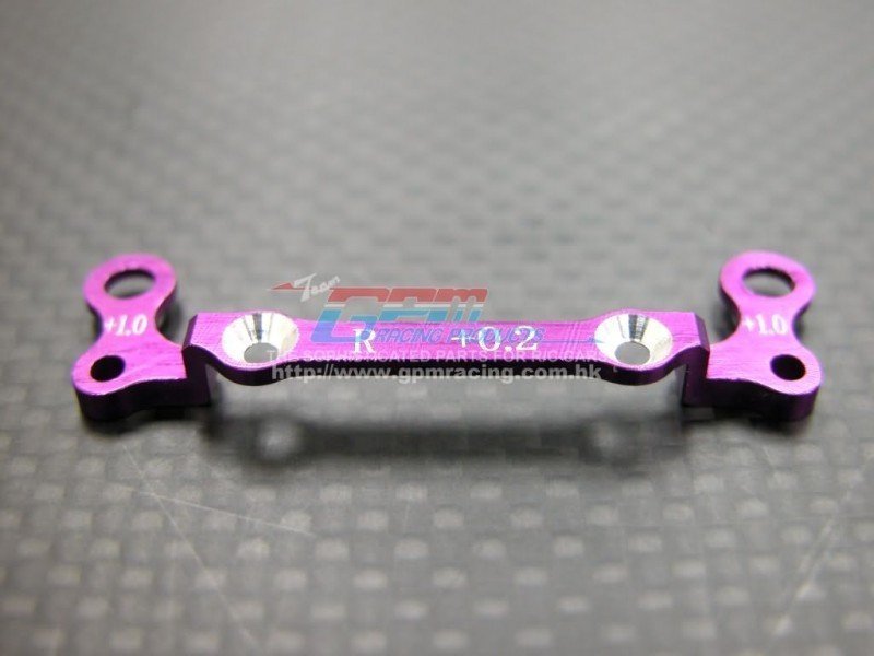 Kyosho Mini-Z AWD Alloy Rear Knuckle Arm Holder (Toe In +0.2mm, Thick 1.0mm) - 1pc GPM Design - GPM MZA031R+0210