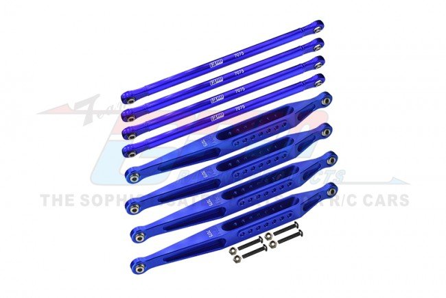 TEAM LOSI LMT 4WD SOLID AXLE MONSTER TRUCK ROLLER Aluminum 7075-T6 Upper & Lower Link Bar set - GPM LMT1449