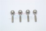 THUNDER TIGER K-ROCK MT4 Stainless Steel Pillow Ball For Front Knuckle Arms - 4pc set - GPM KG007SF