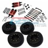 TRAXXAS 1/10 Craniac Monster Truck TRAXXAS Craniac On-road set ting Component (Plastic Wheels 10 Poles) - 1set Included: (Aluminium Front + Rear Dampers, Spring Steel Tie Rod, Aluminium Front Mount Holder & Tie Rod, Wheel Hex, Front + Rear Plastic Wh