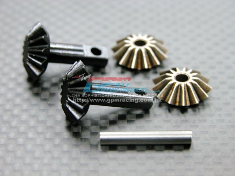 TRAXXAS Jato Hard Steel Gear set For Differential Assembly With Pins - 4pcs set - GPM STJA1200